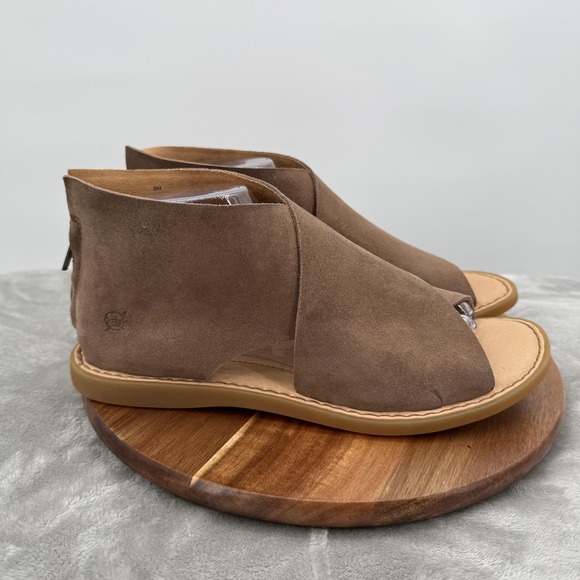 Børn Shoes - Born Shoes Womens Size 9 Brown Leather Gladiator Zip Sandals F78018 Iwa Bronze